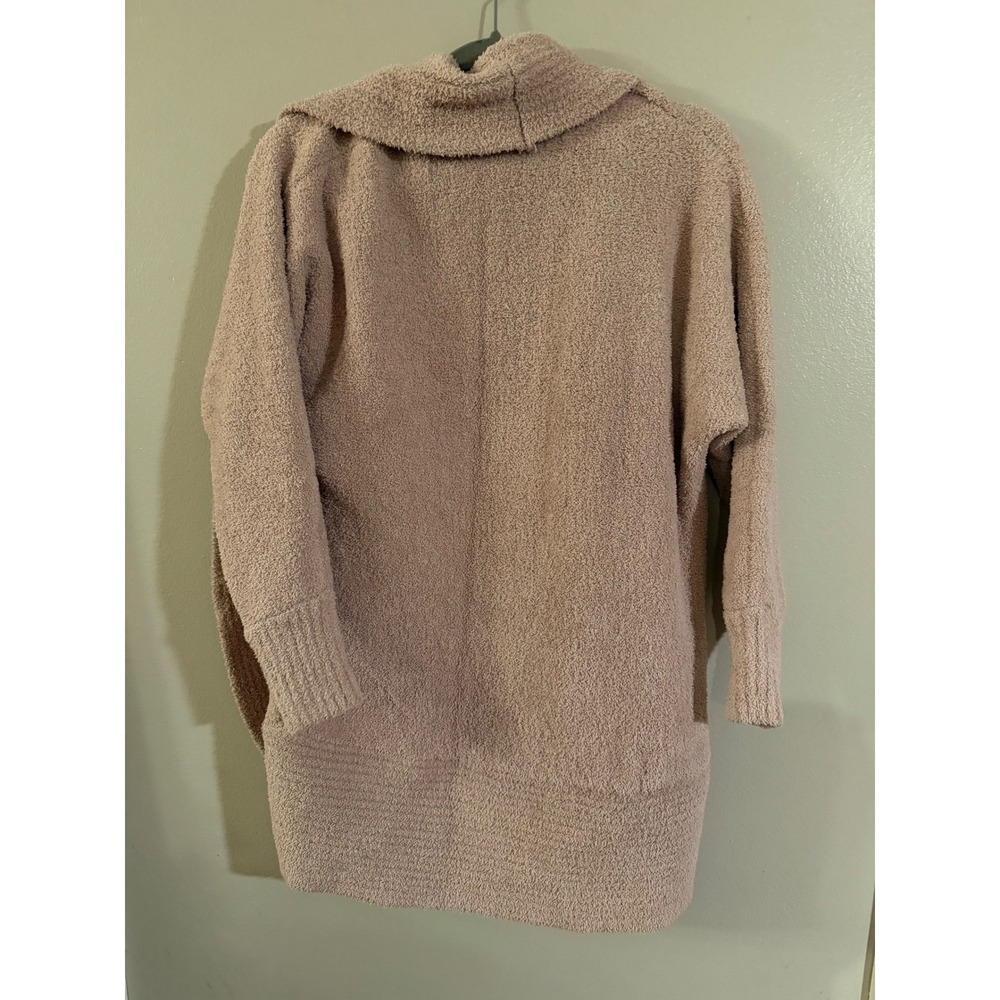 Cupcakes and Cashmere Pink Fuzzy Popcorn Knit Open Front Cardigan Sweater Small - Picture 4 of 6